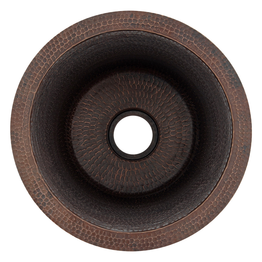 PREMIER COPPER PRODUCTS Copper Bathroom Sinks Copper Vessel Round Bathroom Sink