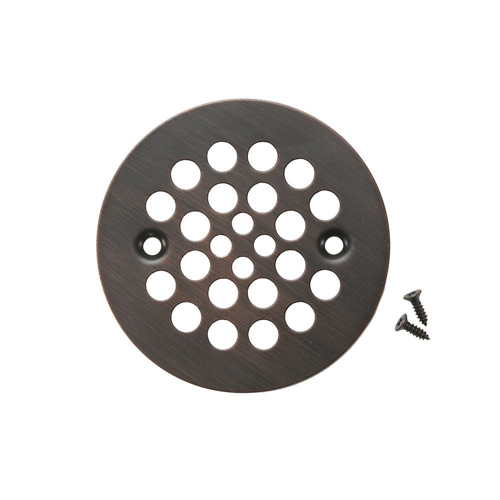 Jacque 4 Round Drain Cover - Bronze Metallic by Majestic Water Spouts