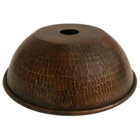 Hammered Copper 10.5" Dome Pendant Light Shade