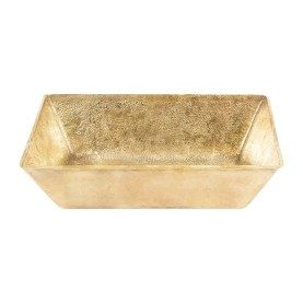 15” Rectangle Vessel Terra Firma Brass Sink in Polished Brass
