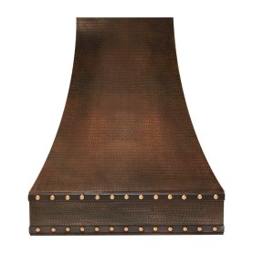 Custom 40” Hammered Copper Correa Range Hood