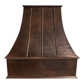 Custom 48" Hammered Copper Euro Range Hood