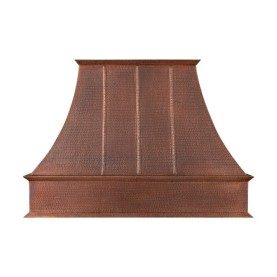 Custom 50" Hand Hammered Copper Euro Range Hood