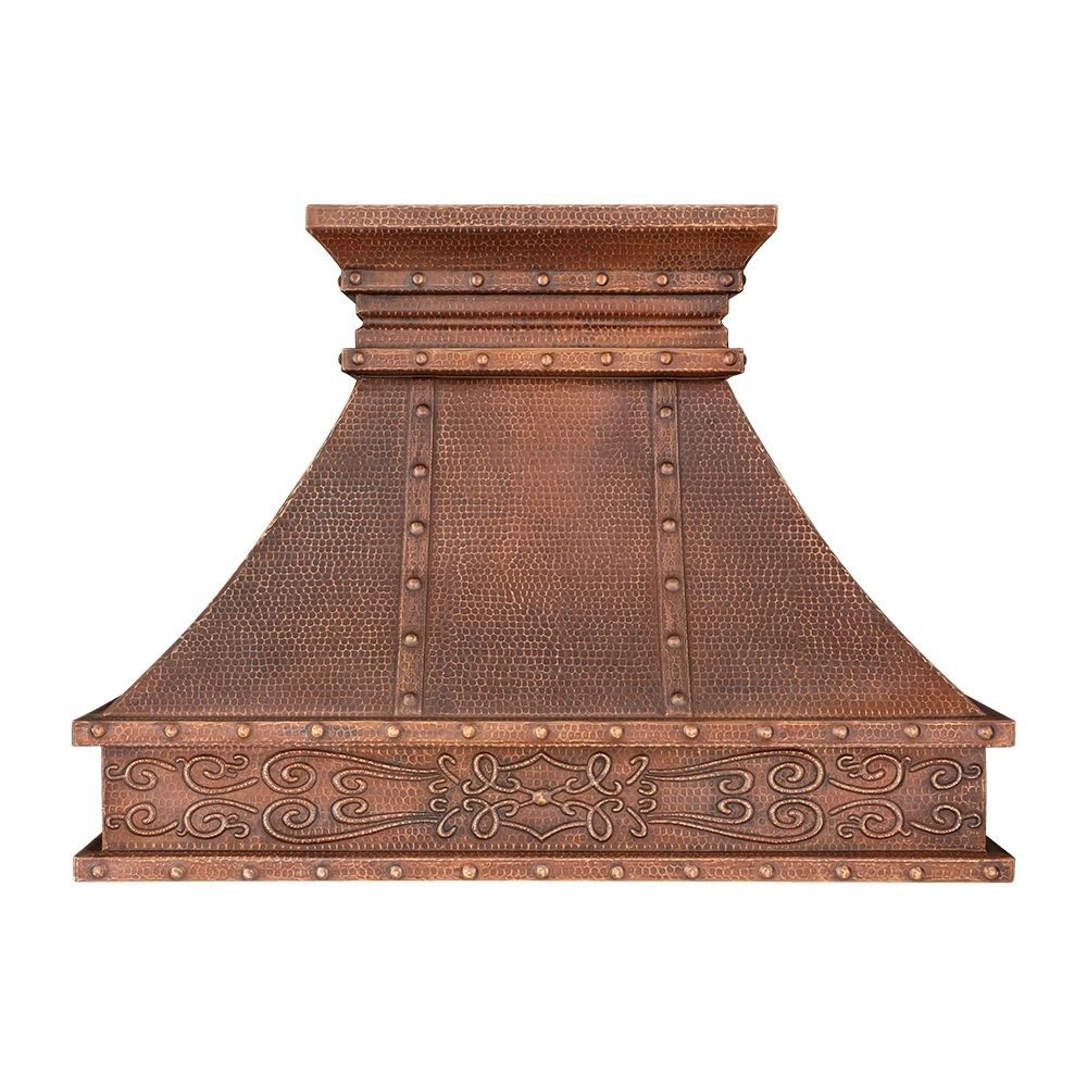 Custom 40 Hand Hammered Copper Range Hood   HV CUSTOM402130 2 