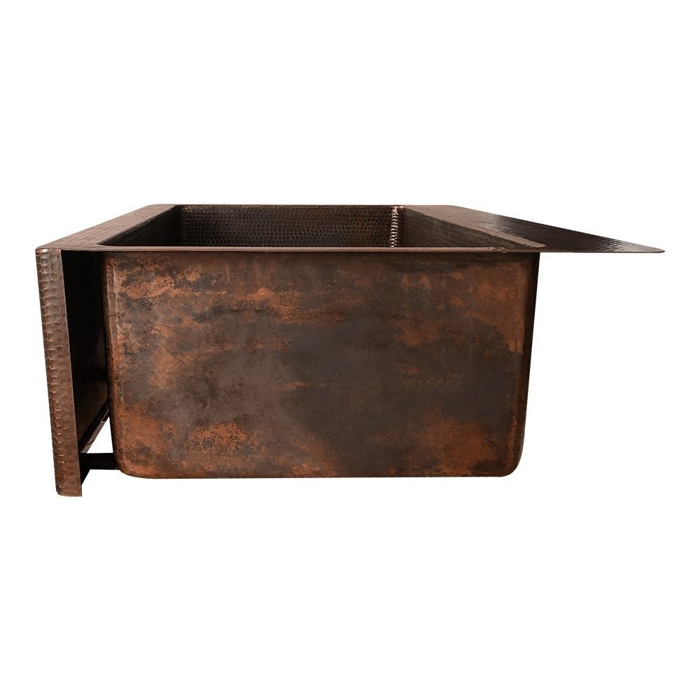 Custom 28Hammered Apron Front Kitchen Sink   KASDB282310 3 