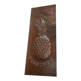 Custom Hammered Copper Pineapple Sign