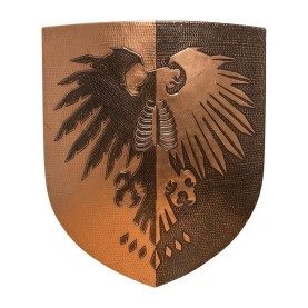 Custom 28" Hammered Copper Wall Mount Shield